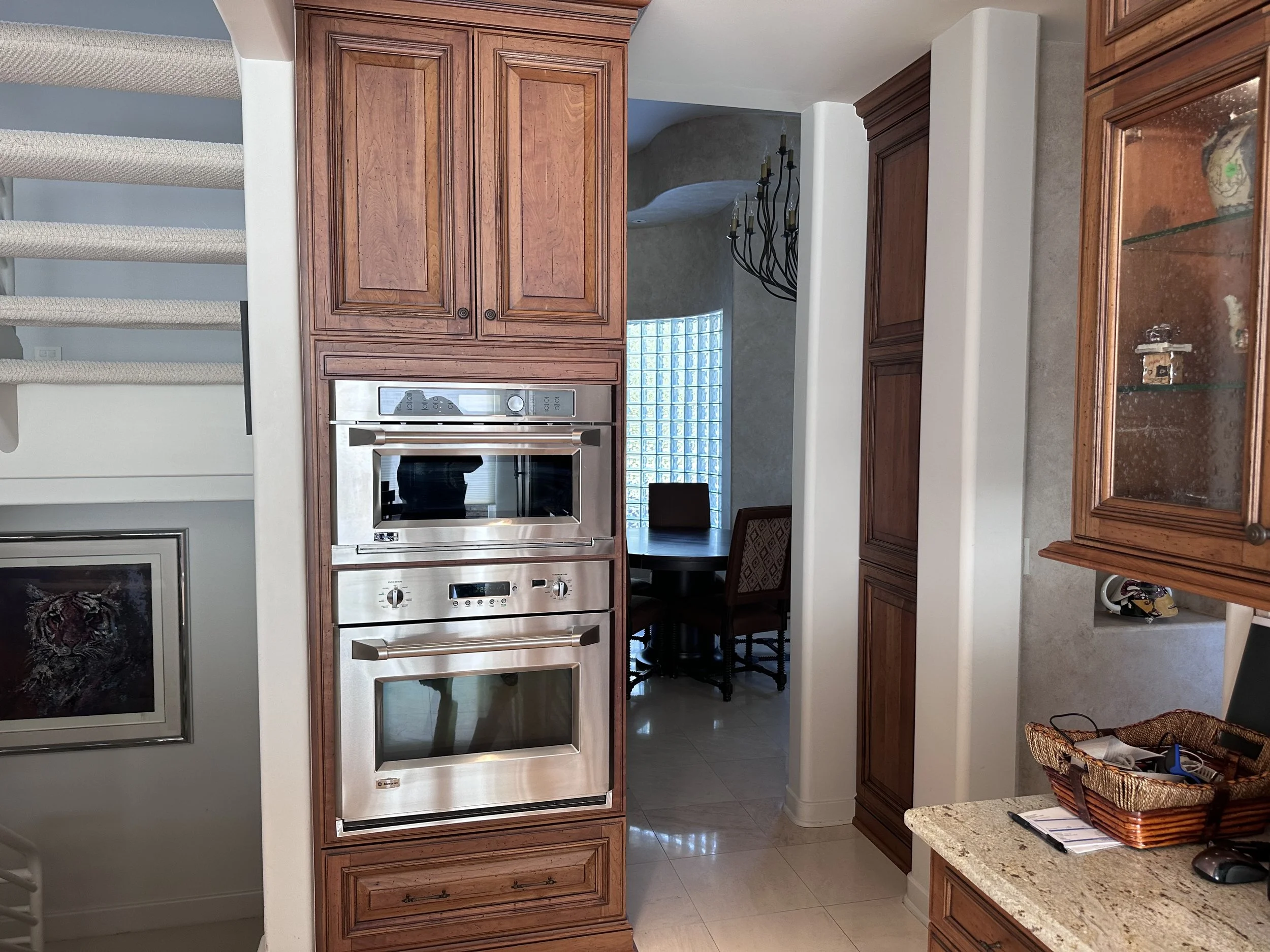 HUGE Woodmode Custom Wood Cabinets Kitchens Complete Viking